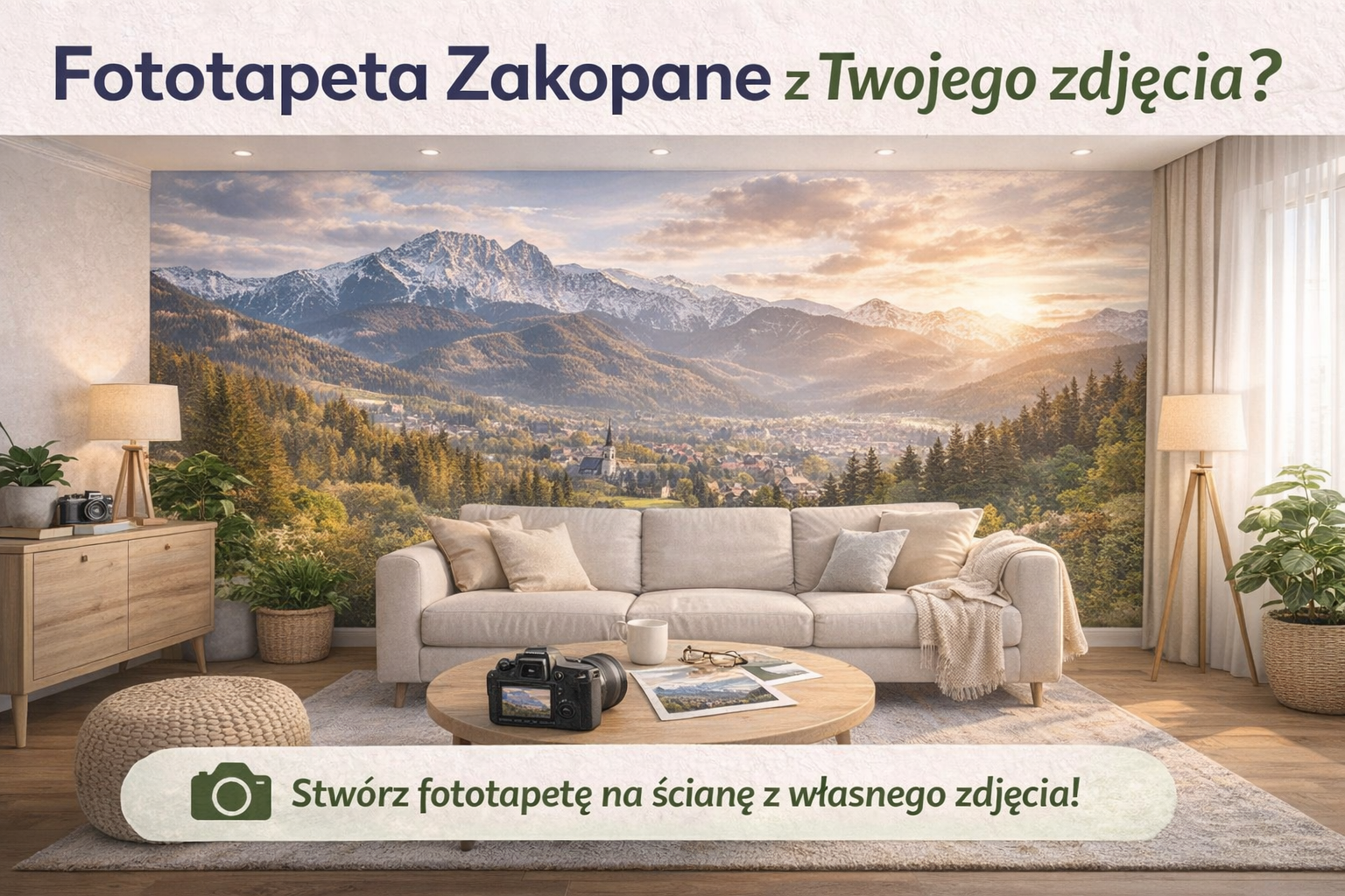 Fototapeta Zakopane z Twojego zdjęcia - To będzie idealna dekoracja